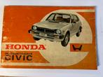 Gebruiksaanwijzing Honda Civic, Auto diversen, Handleidingen en Instructieboekjes, Ophalen of Verzenden