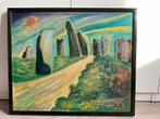 Schilderij Stonehenge op doek, Ophalen of Verzenden