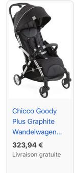 Chicco Goody Plus Graphite en très bon état., Enfants & Bébés, Enlèvement, Comme neuf