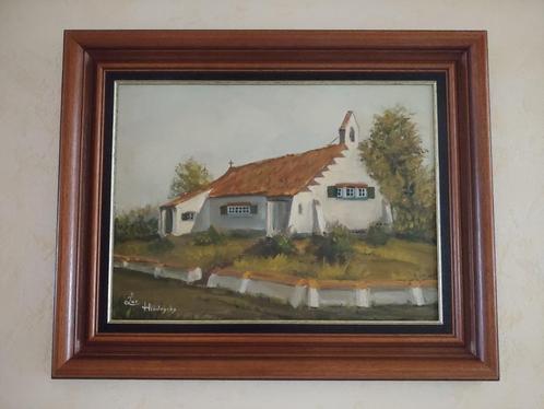 Keunekapel in Sint-Idesbald Koksijde, Antiek en Kunst, Kunst | Schilderijen | Klassiek, Ophalen of Verzenden