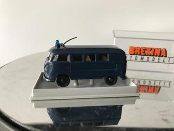 BREKINA - VOLKSWAGEN - VW T1 COMBI - GENDARMERIE BELGE, Envoi, Neuf, Bus ou Camion, Brekina