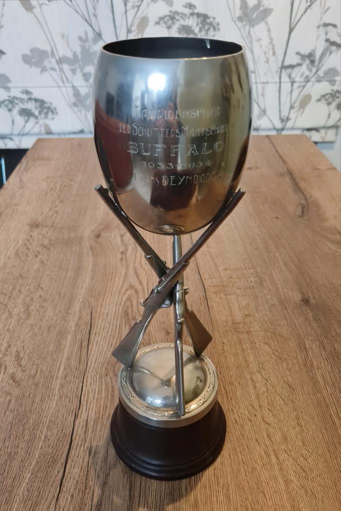 Schietpartij op de trofee cup in 1934, militaire geweercompa, Verzamelen, Militaria | Algemeen, Ophalen of Verzenden