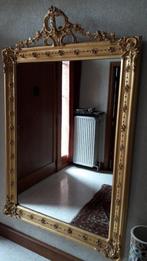 VINTAGE spiegel in bladgoud 1m90 /1m20,kroonluchter smeedijz, Gebruikt, Ophalen of Verzenden