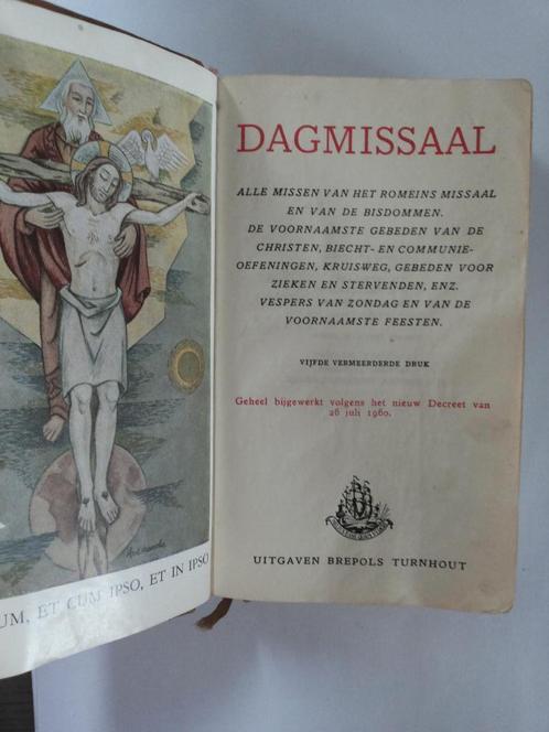 Dagmissiaal - gouden omranding - met gouden snee, Antiek en Kunst, Antiek | Boeken en Manuscripten, Ophalen of Verzenden