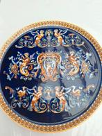PLATEAU FAÏENCE DECOR RENAISSANCE, Ophalen of Verzenden, Nieuw, Rond, Overige materialen