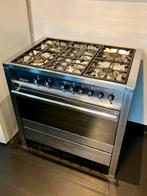 Smeg 6-pits gasfornuis met elektrische oven, Elektronische apparatuur, Ophalen, Zo goed als nieuw, Gas, Vrijstaand