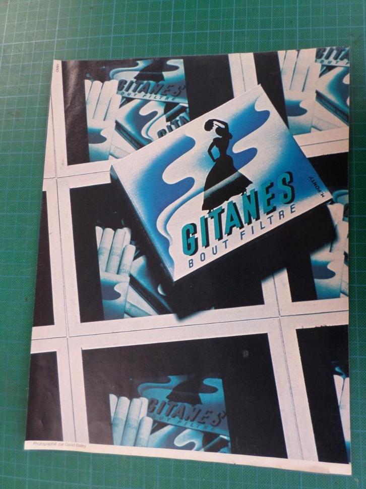 Gitanes cigarettes - publicité papier - 1977, Verzamelen, Merken en Reclamevoorwerpen, Gebruikt, Overige typen, Ophalen of Verzenden