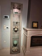 Vitrinekast, hoogglans gelakt, met verlichting, Huis en Inrichting, Ophalen, Minder dan 50 cm, Met deur(en), Zo goed als nieuw