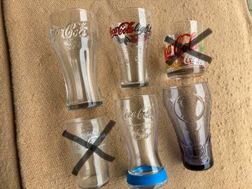 Différents verres à Coca Cola, Enlèvement, Comme neuf, Verre à soda