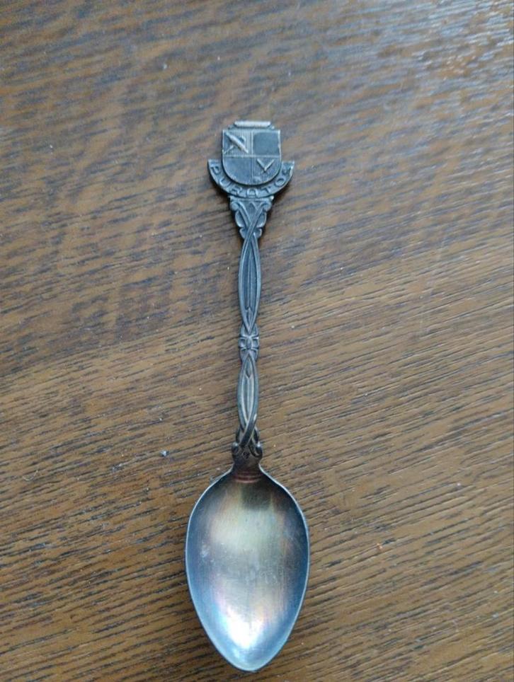 Vintage retro koffie dessert lepeltje Puratos, Antiek en Kunst, Antiek | Bestek, Verzenden