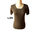 (93) -blouse femme t.38 kaki, Ophalen of Verzenden, Zo goed als nieuw, Maat 38/40 (M), Groen