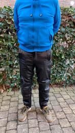 Leder motobroek heren, Kleding | Heren, Broeken en Pantalons, Ophalen of Verzenden, Gedragen, Maat 46 (S) of kleiner, Zwart