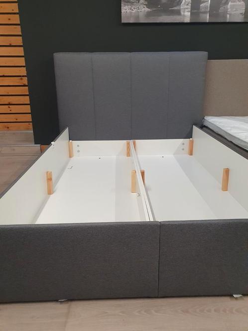 opbergbox -bed - inclusief lattenbodem, Huis en Inrichting, Slaapkamer | Boxsprings, Nieuw, Beige, Grijs, Ophalen