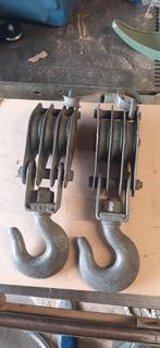 katrol (2stuks) met bijhorende koord, Doe-het-zelf en Bouw, Ophalen of Verzenden, Gebruikt