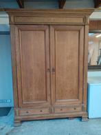 Oude eiken boerenkast, Ophalen, Gebruikt, 200 cm of meer, 150 tot 200 cm