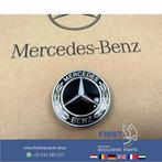 MOTORKAP LOGO EMBLEEM ZWART Mercedes AMG W204 W205 W212 W213, Auto-onderdelen, Gebruikt, -, Ophalen of Verzenden, -