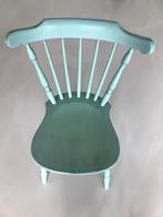 Vintage oude pastelgroene stoel, Huis en Inrichting, Stoelen, Gebruikt, Ophalen