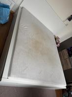 Wit bed met 2 schuiven aan de zijkant, Huis en Inrichting, Slaapkamer | Bedden, Ophalen, Gebruikt, Wit, Tweepersoons