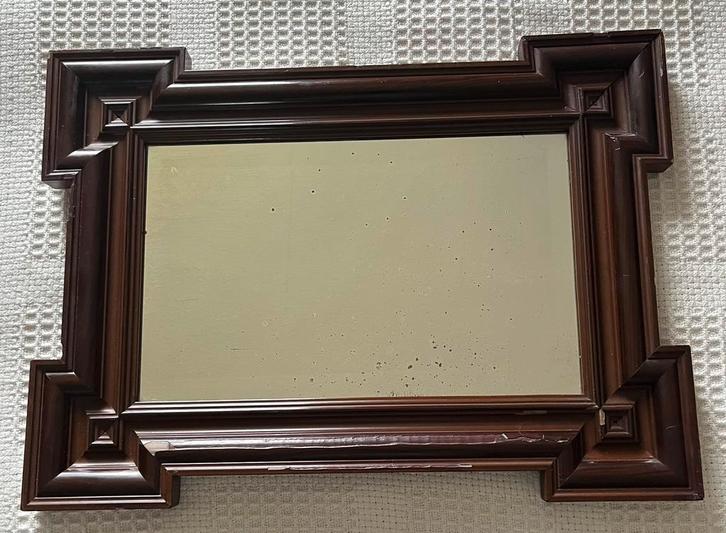 Miroir antique à suspendre, Antiquités & Art, Antiquités | Miroirs, 50 à 100 cm, Moins de 100 cm, Rectangulaire, Enlèvement