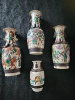 4 vases de NANKIN Chine XIXème, Enlèvement ou Envoi