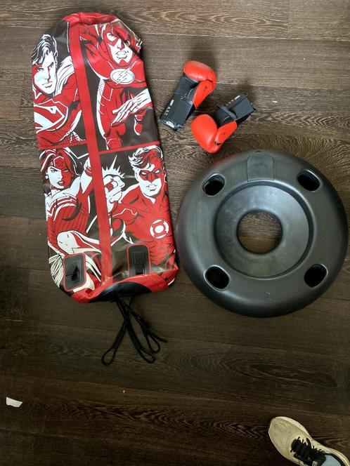 Bokszak kinderen + bokshandschoenen, Sport en Fitness, Boksen, Zo goed als nieuw, Boksbal, Ophalen
