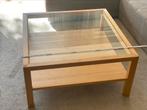 Table de salon avec verre, 50 à 100 cm, Autres essences de bois, 50 à 100 cm, Utilisé