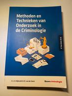 Methoden en Technieken van Onderzoek in de Criminologie, Enlèvement ou Envoi, Comme neuf, V.R. van der Geest; C.C.J.H. Bijleveld