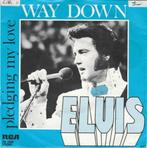 45T: Elvis Presley: Way down   R&R, Enlèvement ou Envoi, Single, Utilisé, 7 pouces