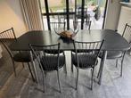 Keukentafel en stoelen, Huis en Inrichting, Tafels | Eettafels, Ophalen, Gebruikt, Kunststof