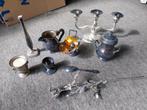 Zilver servies, kaarsenhouder, Antiek en Kunst, Ophalen of Verzenden, Zilver