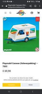 ② Playmobil 3210 3249 Voiture bleue + caravane '76-'77 Vintage — Jouets