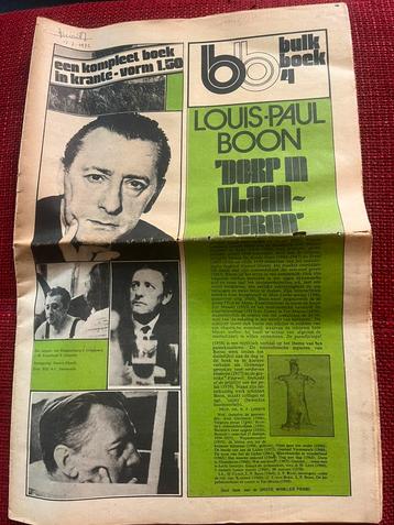 Boek Louis Paul Boon - oude krant Dorp In Vlaanderen beschikbaar voor biedingen