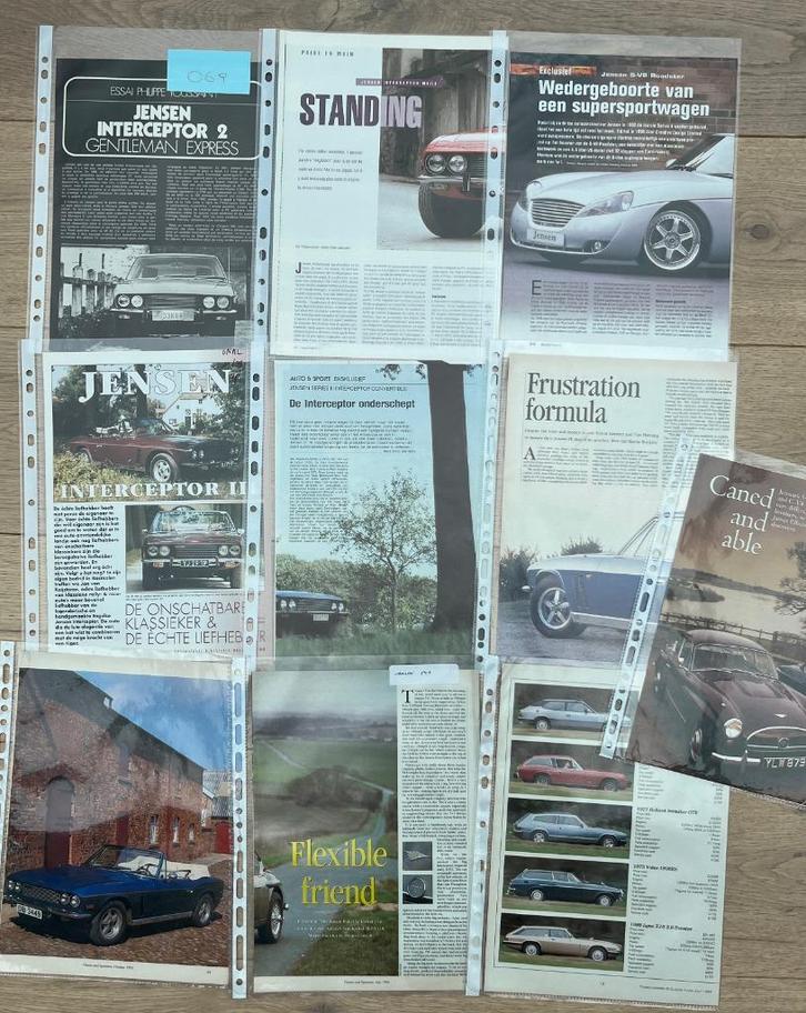JENSEN - ARTIKELS, Boeken, Auto's | Folders en Tijdschriften, Ophalen of Verzenden