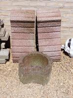 Te koop 3 betonnen bloembakvormen (rood), Tuin en Terras, Ophalen, Gebruikt, Beton, Overige typen