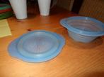 tupperware mini max vergiet, Huis en Inrichting, Keuken | Tupperware, Ophalen of Verzenden, Zo goed als nieuw, Blauw, Bak of Kom