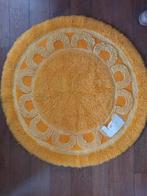 RETRO Tapijt / rond / oranje / pluche, Ophalen of Verzenden, Huis en Inrichting
