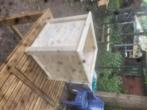 Houten bloembak, Ophalen