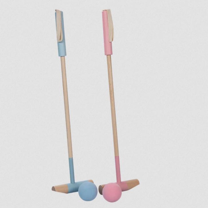 Polospel voor stokpaarden | Set van 2 stokken en 2 ballen |, Hobby en Vrije tijd, Overige Hobby en Vrije tijd, Nieuw, Ophalen of Verzenden