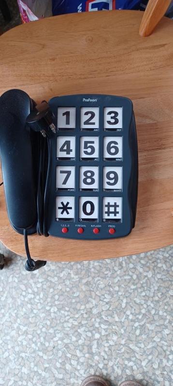 Telefoontoestel grote toetsen, Telecommunicatie, Vaste telefoons | Niet Draadloos, Ophalen, Gebruikt