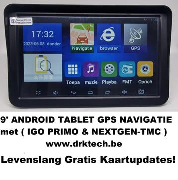 9' Android Camper, Auto Navigatie Tablet IGO Map,TMC,128 GB