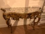 Elegante gouden console met bijpassende spiegel, Ophalen