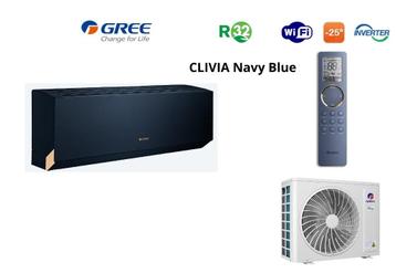 NEW !! GREE CLIVIA NAVY BLUE WARMTEPOMP A+++ R32 WIFI -25