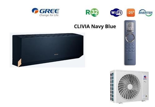 NEW !! GREE CLIVIA NAVY BLUE WARMTEPOMP A+++ R32 WIFI -25, Elektronische apparatuur, Airco's, Nieuw, Wandairco, 100 m³ of groter