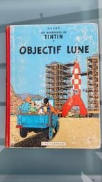 Tintin "Objectif lune" 1953 réédition 1962, Livres, Une BD, Enlèvement ou Envoi, HERGE