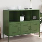 Buffet 100,5x39x79 cm acier vert olive, Maison & Meubles, Envoi, Neuf