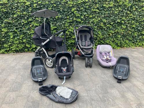 2 maxi cosi buggy’s en autostoelen uitgebreide set, Kinderen en Baby's, Buggy's, Gebruikt, Maxi-Cosi, Regenhoes, Verstelbare rugleuning
