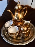 Beau service à thé ancien en porcelaine. Doré., Antiquités & Art, Enlèvement ou Envoi