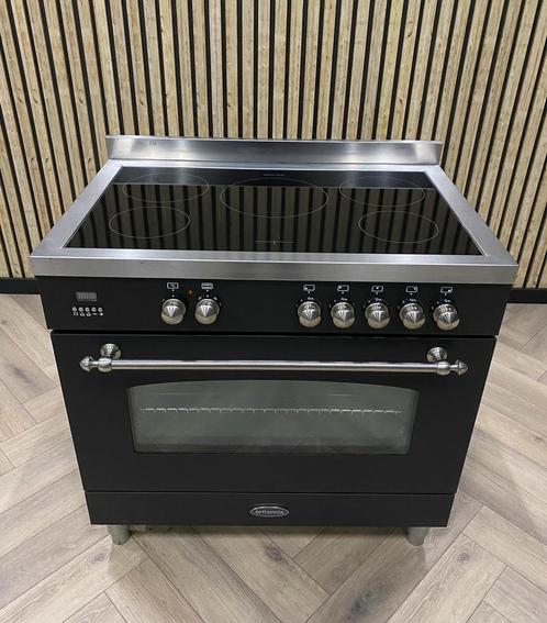 Prachtig Britannia Inductie Fornuis, Elektronische apparatuur, Fornuizen, Zo goed als nieuw, Vrijstaand, Inductie, 5 kookzones of meer