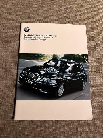 Brochure BMW Z3 coupé 1999 beschikbaar voor biedingen