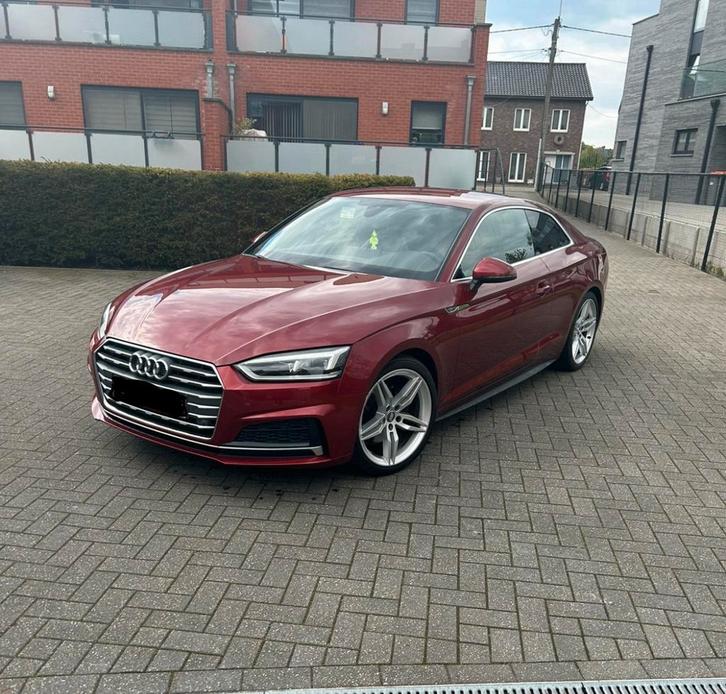 Audi a5 coupe S line, Auto's, Audi, Particulier, A5, Sportpakket, Benzine, Euro 6, Coupé, 3 deurs, Automaat, Rood, Zwart, Leder